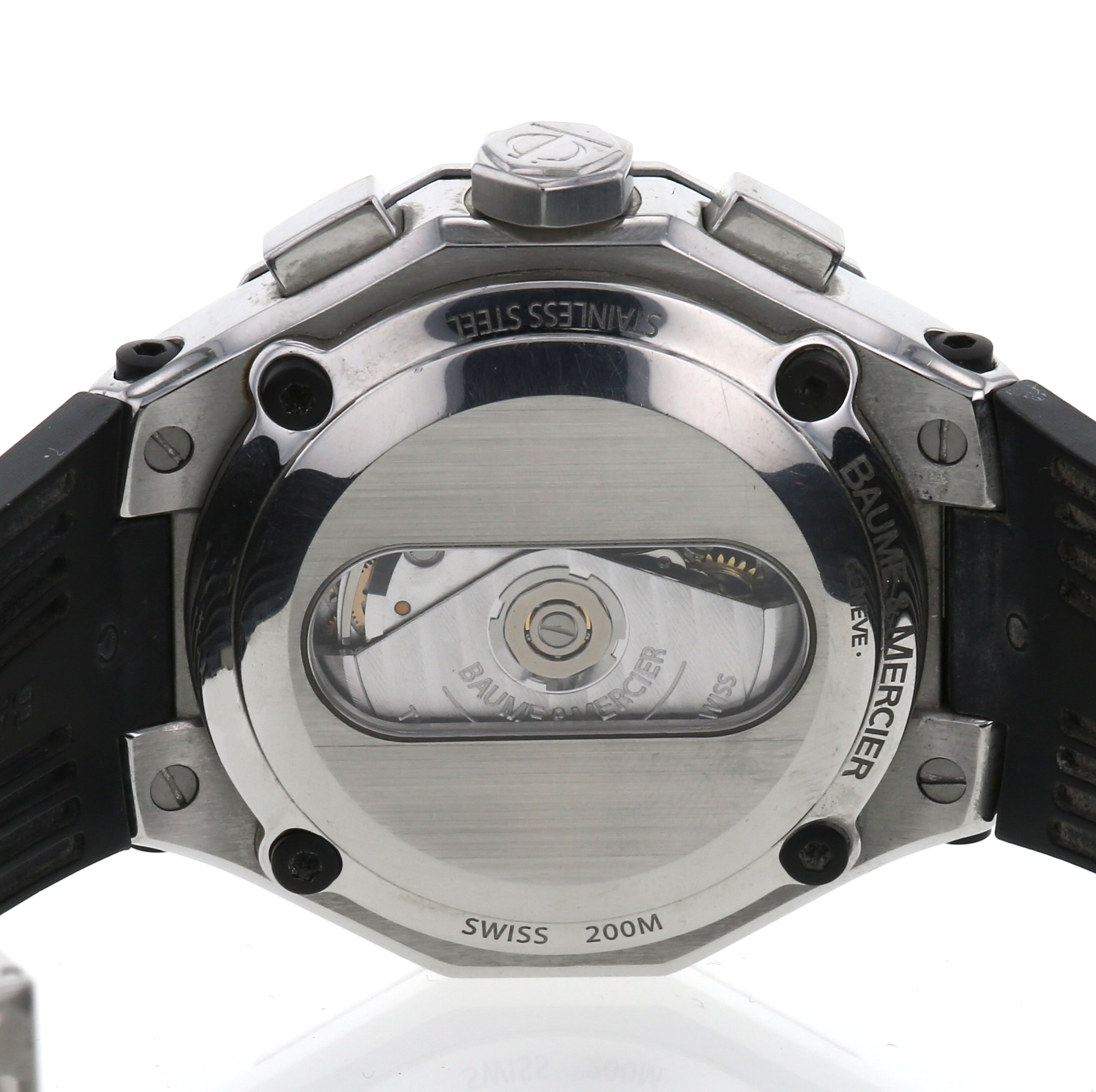 Baume 
Mercier Riviera watch in stainless steel Ref:  65605 Circa  2010