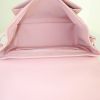 Louis Vuitton Lockme small model handbag in varnished pink and black grained leather - Detail D2 thumbnail