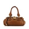 Chloé Paddington bag worn on the shoulder or carried in the hand in brown grained leather - 360 thumbnail