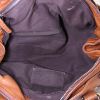 Bolso para llevar al hombro o en la mano Chloé Paddington en cuero granulado marrón - Detail D2 thumbnail