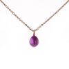 Pomellato Rouge Passion necklace in 9 carats pink gold and sapphire - 00pp thumbnail
