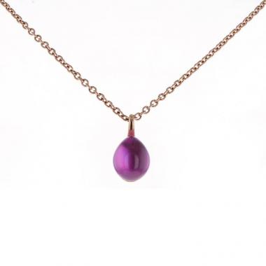 Collana Pomellato Rouge Passion in oro rosa 9k e zaffiro rosa