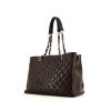 Chanel Shopping GST shopping bag in brown grained leather - 00pp thumbnail