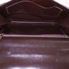 Sac porté épaule ou main Hermès en cuir box marron - Detail D2 thumbnail