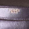 Sac porté épaule ou main Hermès en cuir box marron - Detail D3 thumbnail