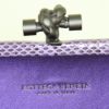 Pochette da sera Bottega Veneta Knot in raso viola con motivo con trecce e serpente d'acqua viola - Detail D3 thumbnail