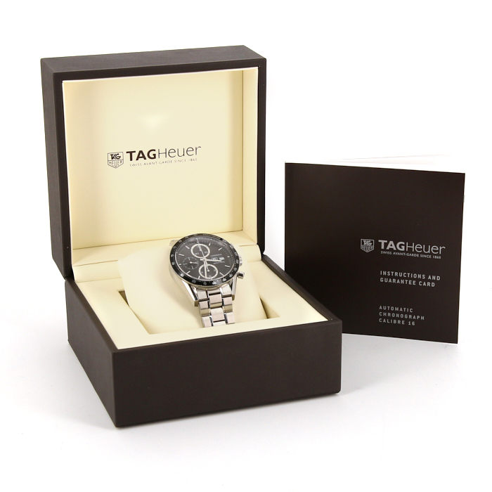 Boîte / écrin Vintage TAG Heuer Carrera Pour Montre - En Plastique Marron - Occasion
