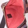 Bolsito de mano Louis Vuitton Geronimosx en lona a cuadros revestida y cuero marrón - Detail D2 thumbnail