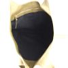 Shopping bag Bottega Veneta in tela intrecciata beige e pelle martellata verde kaki - Detail D2 thumbnail