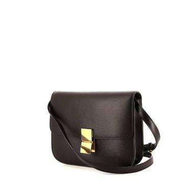 Borsa Celine Classic Box in pelle box marrone