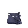Hermes Jypsiere messenger bag in navy blue togo leather - 00pp thumbnail