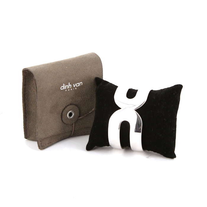 Bracciale aperto Dinh Van Maillons taglia XL in argento Bracciale aperto Dinh Van Maillons taglia XL in argento