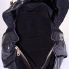 Saint Laurent Muse Medium handbag in black patent leather and black suede - Detail D2 thumbnail