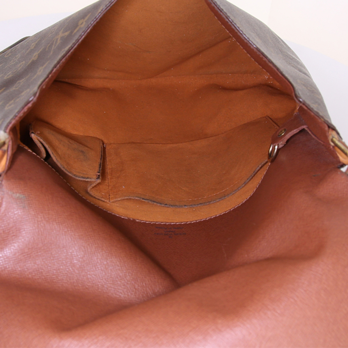 Borsa a tracolla Louis Vuitton Musette Salsa in tela monogram e pelle naturale - Detail D2