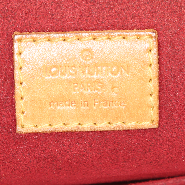 Louis Vuitton Coussin handbag in brown monogram canvas and natural leather - Detail D3