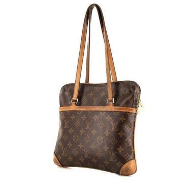 Bolso de mano Louis Vuitton Coussin en lona Monogram marrón y cuero natural