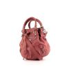 Balenciaga Pompon handbag in pink leather - 00pp thumbnail