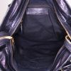 Balenciaga Velo shoulder bag in black leather - Detail D3 thumbnail