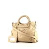 Balenciaga Velo handbag in beige leather - 00pp thumbnail