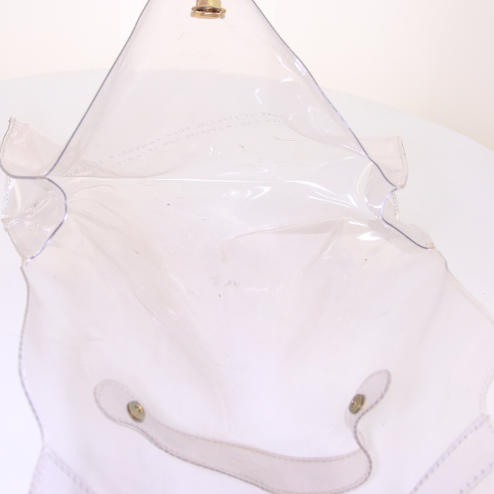 Bolso de mano Hermès Kelly en resina transparente - Detail D2
