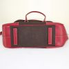 Prada Vintage handbag in brown canvas and red leather - Detail D4 thumbnail