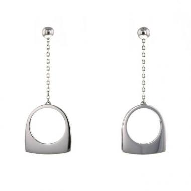 Paire de pendants d'oreilles Fred Success en or blanc