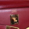 Hermes Kelly 32 cm handbag in burgundy box leather - Detail D4 thumbnail