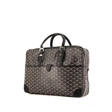 Goyard Ambassade Blue in Leather with Silver-tone - US