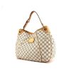 Shopping bag Louis Vuitton Galliera modello medio in tela a scacchi e pelle naturale - 00pp thumbnail