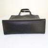 Ralph Lauren shopping bag in black leather - Detail D4 thumbnail