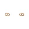Hermes Chaine d'Ancre small earrings in pink gold - 00pp thumbnail