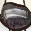 Salvatore Ferragamo shopping bag in brown leather - Detail D2 thumbnail