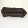 Salvatore Ferragamo shopping bag in brown leather - Detail D4 thumbnail