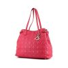 Dior Panarea handbag in pink canvas cannage and pink leather - 00pp thumbnail