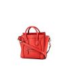 Celine Luggage Nano shoulder bag in red leather - 00pp thumbnail