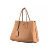 Prada Double handbag in brown leather - 00pp thumbnail