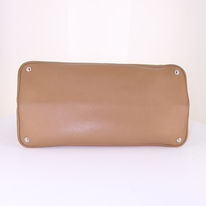 Prada Double handbag in brown leather - Detail D4