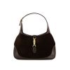 Gucci Jackie handbag in brown leather and brown suede - 360 thumbnail