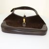 Gucci Jackie handbag in brown leather and brown suede - Detail D4 thumbnail