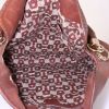 Gucci Bamboo Indy Hobo bag worn on the shoulder or carried in the hand in brown grained leather and bamboo - Detail D2 thumbnail