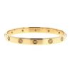 Bracelet Cartier Love en or jaune et diamants, taille 17 - 00pp thumbnail