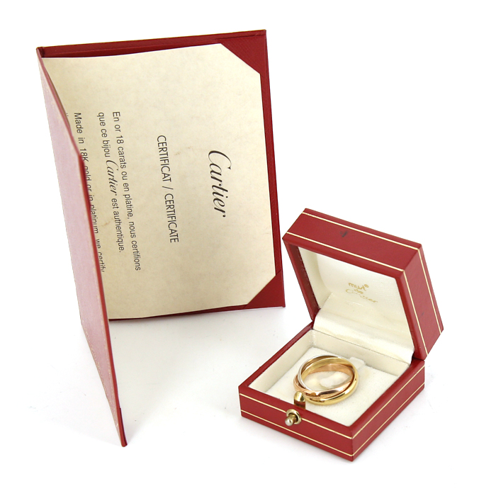 Cartier Trinity medium model ring in 3 golds, size 61 - Detail D2