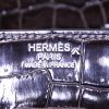 Hermes Birkin 35 cm handbag in anthracite grey porosus crocodile - Detail D3 thumbnail