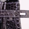 Borsa Hermes Birkin 35 cm in coccodrillo marino grigio antracite - Detail D4 thumbnail