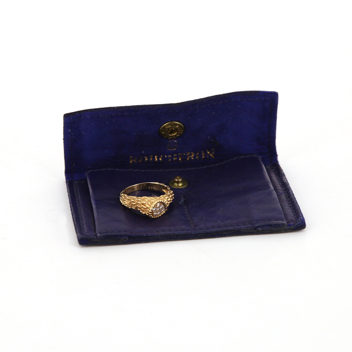 Anello Boucheron Serpent Bohème modello piccolo in oro giallo e diamanti - Detail D2