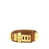 Hermes belt in brown ostrich leather - 00pp thumbnail