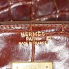 Hermes Birkin 40 cm handbag in brown alligator - Detail D3 thumbnail