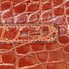 Borsa Hermes Birkin 40 cm in alligatore marrone - Detail D4 thumbnail