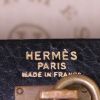 Bolsa de viaje Hermès Vintage en cuero negro y color oro - Detail D3 thumbnail