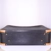 Hermès Vintage travel bag in black and gold leather - Detail D4 thumbnail